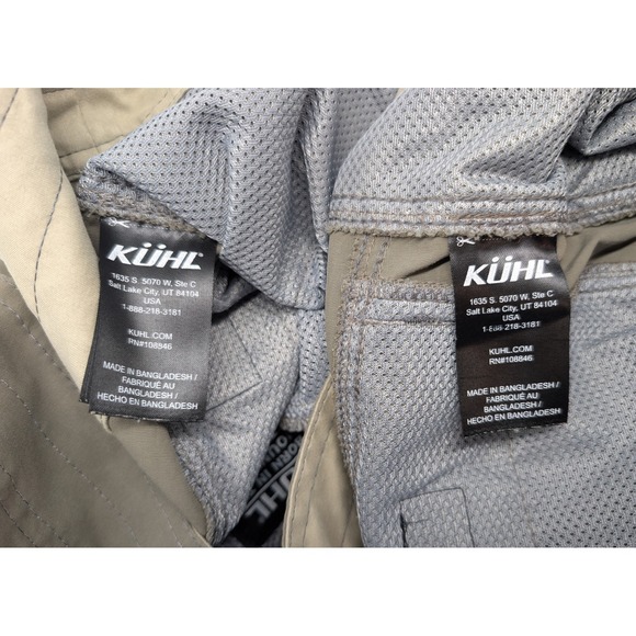KUHL Pants Mens 32x30 Renegade Hiking Style 5120 Green Pockets Lot of 2 pair - Picture 7 of 9